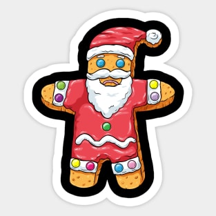 Tasty gingerbread man Sticker